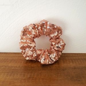8 for $15 * Rose Gold Sequin Scrunchie